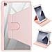 Custodia Rotante Per Ipad Air4 11"" Rosa Con Supporto Per Stilo - Eleganza E Funzionalità! - Foto miniatura 1