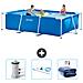 Piscina Fuori Terra - Rettangolo - 300x200x75 Cm - Blu - Include Accessori Coordinati Cb81 - Foto miniatura 1