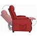 Lusso Casadino -  Poltrona Alzapersona Rosso Vino Tessuto - Foto miniatura 5