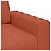 Divano Sedia Rosso Arancione 60 cm Tessuto di Velluto a Coste - Foto miniatura 7