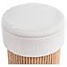 Pouf Contenitore Richey Bouclé Bianco Sporco - Foto miniatura 4