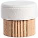 Pouf Contenitore Richey Bouclé Bianco Sporco - Foto miniatura 7