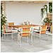Set da Pranzo da Giardino  in Legno Massello di Acacia da 7 Pezzi, Tavolo da Pranzo Esterno  150x90x75 cm in Legno Massello di Acacia - Foto miniatura 4
