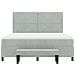 Letto con Box Spring con Materasso e Panca Grigio Chiaro 180x200 cm Velluto - Foto miniatura 9