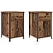 Comodini 2 pz Legno Vecchio 40x42x60 cm Legno ingegnerizzato - Foto miniatura 1