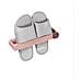 Porta Pantofole Da Parete Senza Trapano - Organizzatore Salvaspazio Per Bagno Pink - Foto miniatura 1