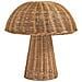 Lampada Da Tavolo Fungo Alero Rattan Naturale - Foto miniatura 2