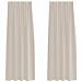 Tende con tende 2 pcs Sabbia 140x175cm Poliestere - Foto miniatura 1