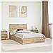 Letto con Contenitore con testiera Rovere Sonoma 135 x 190 cm - Foto miniatura 2