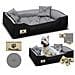 145x115 cm PRESTIGE Letto per cani impermeabile grigio - Foto miniatura 1