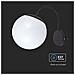 Lampada LED da Muro con Sfera Opale e Portalampada E27 Colore Nero Opaco IP44, colore Nero - Foto miniatura 2