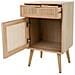 Comodino In Mdf E Griglia, Marrone, 42x36,5x71 Cm - Foto miniatura 4