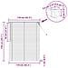 Tenda Veneziana Marrone Scuro con Motivo 150 x 110 cm PVC - Foto miniatura 6