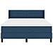 Letto a molle con materasso Blu 190 x 140 cm Poliestere - Foto miniatura 7