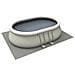 Piscina Ovale Set: Piscina, Scala Sicurezza, Pompa Filtro 800Gal, 2 Cartucce Ricambio, Telo Copertura E Telo Protezione 5.40M*3.04M*1.06M - Foto miniatura 7