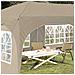 Tenda per feste a pop-up 575 x 288 x 245 cm Crema - Foto miniatura 3