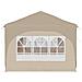 Tenda per feste a pop-up 575 x 288 x 245 cm Crema - Foto miniatura 6