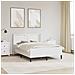 Struttura letto con materasso Bianco 120 x 190 cm Similpelle - Foto miniatura 2