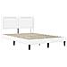 Struttura letto con materasso Bianco 120 x 190 cm Similpelle - Foto miniatura 6