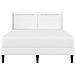 Struttura letto con materasso Bianco 120 x 190 cm Similpelle - Foto miniatura 8