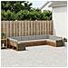 Set divani con cuscino 10 pcs Legno di Acacia Massello - Foto miniatura 2