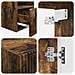Set di mobili per il bagno 5 pz Rovere Fumo 33 x 34,5 x 100 cm - Foto miniatura 10