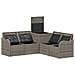 Set di divani 5 pz Grigio e Grigio Scuro - Foto miniatura 2
