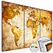 Quadri Di Sughero - Antique Travel [ cork Map] 90x60 Cm - Foto miniatura 1