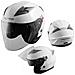 Casco Jet Moto Scooter Omologato Ece 22-05 Visiera Parasole Antigraffio Bianco L - Foto miniatura 1