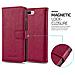 Custodia Compatibile Con Apple Iphone 8 Plus / 7 Plus / 7s Plus In Rosso Vinaccia - Coperchio Protettiva Con Chiusura Magnetica, Funzione Stand E Tasca Per Le Carte - Foto miniatura 2