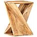 Tavolino Di Servizio 35x35x55 Cm Legno Massello Di Mango - Foto miniatura 1