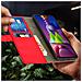 Custodia Samsung Galaxy M51 Portafoglio Supporto Video Soft Touch Rosso - Foto miniatura 4