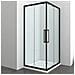 Box Cabina Doccia Angolare Corner Due Ante Scorrevoli Cristallo Temprato - Foto miniatura 2
