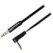 Cavo Audio Deltaco, Angolato Da 3,5 Mm Maschio A 3,5 Mm Maschio, 0,5 M, Nero - Foto miniatura 4