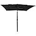 Ombrellone a 3 Livelli con Palo in Alluminio Nero 2,5x2,5 m - Foto miniatura 3
