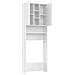 Mobile per Lavatrice Bianco 64x25,5x190 cm - Foto miniatura 7