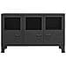 Credenza Antracite Industriale 105x35x62 Cm In Metallo E Vetro - Foto miniatura 3
