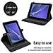 Custodia Per Tablet Compatibile Con Sony Xperia Tablet Z2 (10.1 Zoll) In Nero - Coperchio Protettivo A 360 Gradi Fatto Di Finta Pelle Con Funzione Di Stand E Banda Elastica - Foto miniatura 2