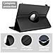 Custodia Per Tablet Compatibile Con Sony Xperia Tablet Z2 (10.1 Zoll) In Nero - Coperchio Protettivo A 360 Gradi Fatto Di Finta Pelle Con Funzione Di Stand E Banda Elastica - Foto miniatura 3