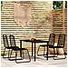 Set Mobili Da Pranzo Per Giardino 5 Pz Nero - Foto miniatura 1