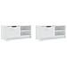 Mobili Porta Tv 2pz Bianco Lucido 80x35x45 Cm Legno Multistrato - Foto miniatura 3