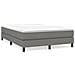 Giroletto A Molle Con Materasso Grigio Scuro 140x200cm Tessuto - Foto miniatura 2