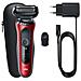 Rasoio Series 6 61-R1000s Ricaricabile Wet&Dry con Custodia da Viaggio Colore Nero / Rosso - Foto miniatura 1