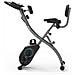 Cyclette Bike Fit Comfort BF250 Pieghevole con 8 Livelli di Resistenza e Schermo LCD con Contachilometri, Velocità, Calorie, Cardiofrequenzimetro 2 Fasce Fitness - Controllabile dall'app "Fit & Show" - Foto miniatura 3
