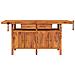 Banco Lavoro Cassetti E Morse 192x62x83cm Legno Massello Acacia - Foto miniatura 3