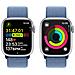 Watch Series 9 GPS Cassa 41mm in Alluminio Argento con Cinturino Sport Loop Blu Inverno - Foto miniatura 4