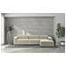 Divano Fisso Raffaella, Divano Componibile A 4 Posti Con Penisola Destra, 100% Made In Italy, Sofà Moderno In Tessuto, Cm 340x170h70, Beige - Foto miniatura 1