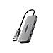 Hub da USB-A a 2x USB-A + 2x USB-C Colore Grigio - Foto miniatura 1
