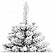 Albero Natale Artificiale Incernierato Con Neve Fioccata 150 Cm - Foto miniatura 7