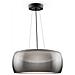 Lampadario A Sospensione Moderno Solen Metallo Nero Vetro 1 Luce Led 13w - Foto miniatura 1